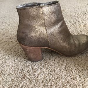 Gold booties